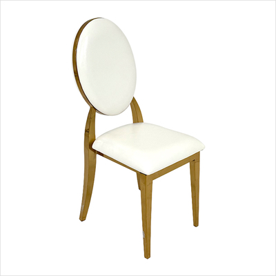 Stuhl gold _Royal_ mit schwarzen Polster (ohne Ru╠êckenpolster) _white_oblique